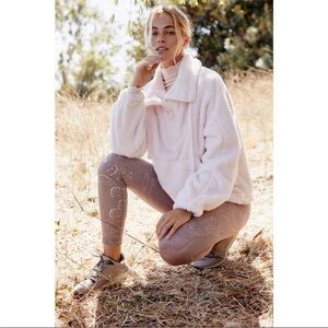 Free People Movement Big Sky Hi Neck Pullover in Blizzard